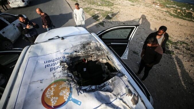 Media Centers Netanyahu’s Excuse After Israel Kills Seven Aid Workers From World Central Kitchen